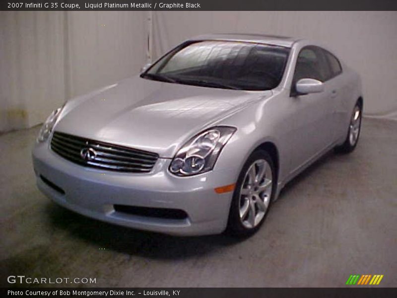 Liquid Platinum Metallic / Graphite Black 2007 Infiniti G 35 Coupe