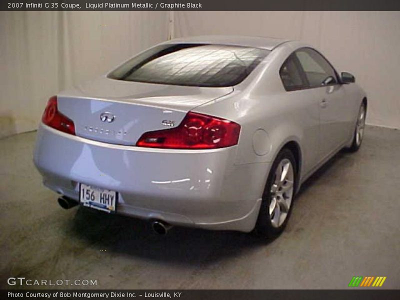 Liquid Platinum Metallic / Graphite Black 2007 Infiniti G 35 Coupe
