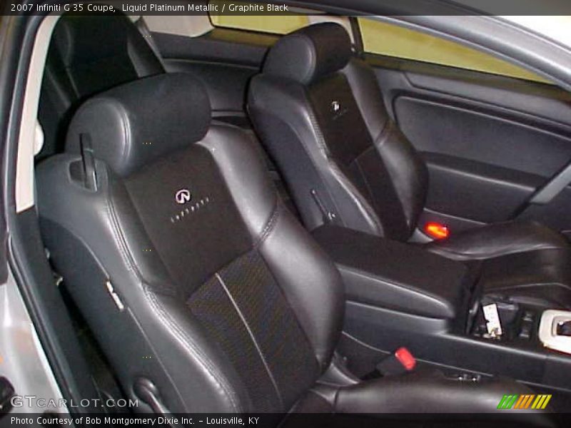Liquid Platinum Metallic / Graphite Black 2007 Infiniti G 35 Coupe