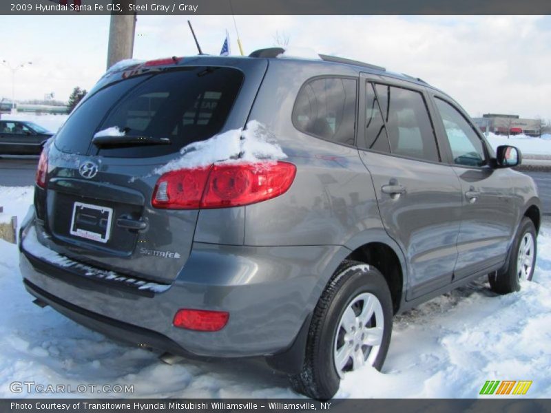 Steel Gray / Gray 2009 Hyundai Santa Fe GLS