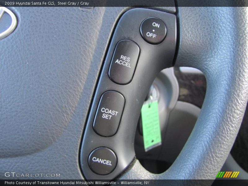 Steel Gray / Gray 2009 Hyundai Santa Fe GLS
