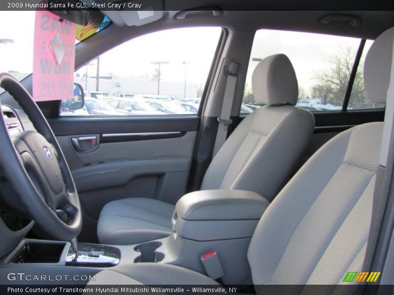 Steel Gray / Gray 2009 Hyundai Santa Fe GLS
