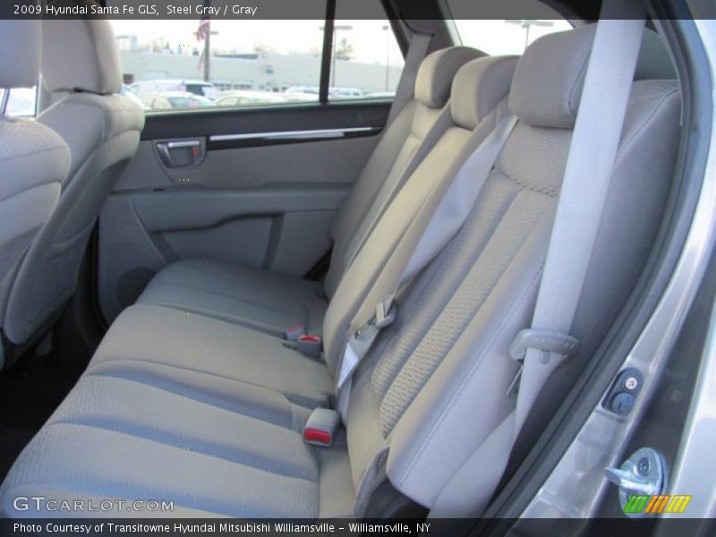 Steel Gray / Gray 2009 Hyundai Santa Fe GLS