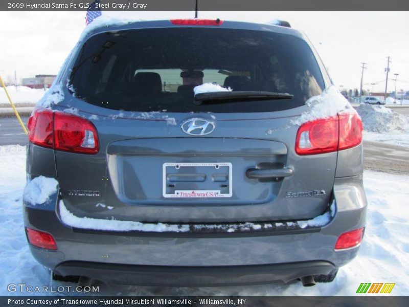 Steel Gray / Gray 2009 Hyundai Santa Fe GLS