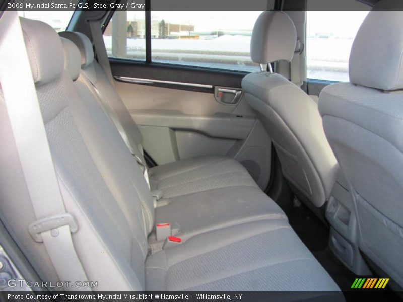 Steel Gray / Gray 2009 Hyundai Santa Fe GLS