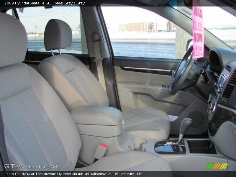 Steel Gray / Gray 2009 Hyundai Santa Fe GLS