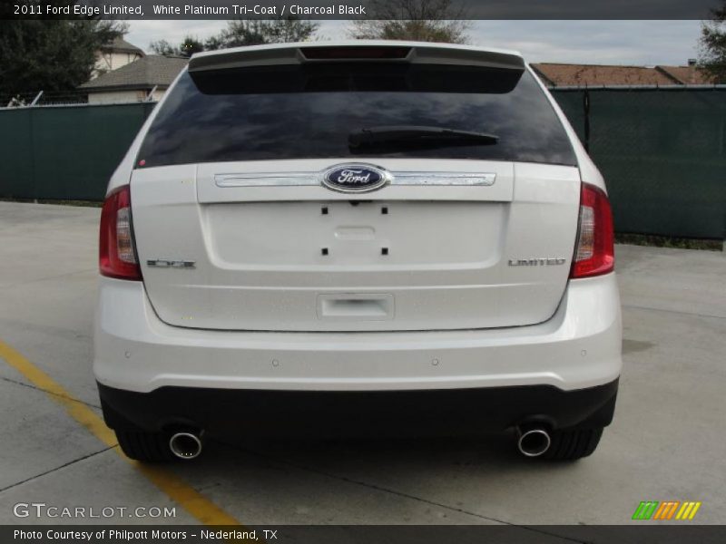 White Platinum Tri-Coat / Charcoal Black 2011 Ford Edge Limited