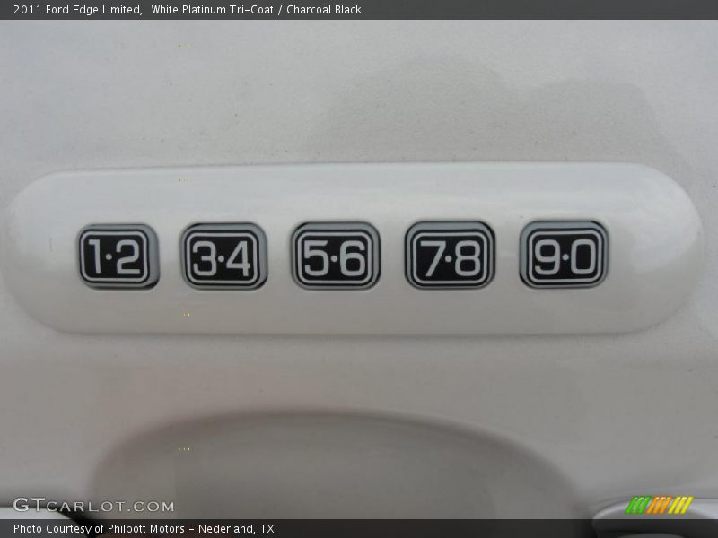 White Platinum Tri-Coat / Charcoal Black 2011 Ford Edge Limited