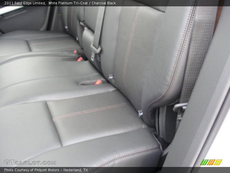 White Platinum Tri-Coat / Charcoal Black 2011 Ford Edge Limited