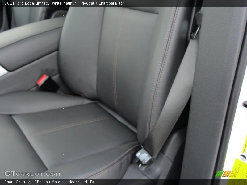 White Platinum Tri-Coat / Charcoal Black 2011 Ford Edge Limited