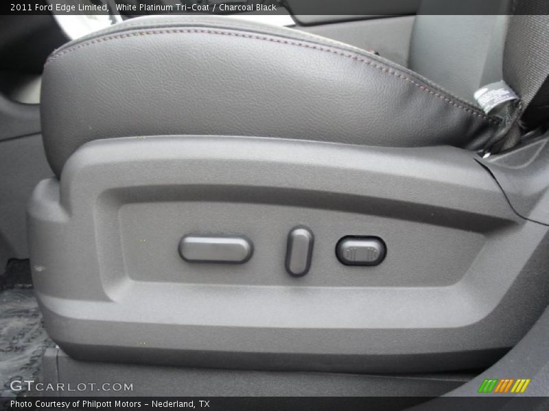 White Platinum Tri-Coat / Charcoal Black 2011 Ford Edge Limited