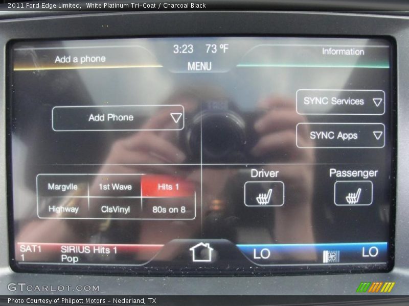 White Platinum Tri-Coat / Charcoal Black 2011 Ford Edge Limited