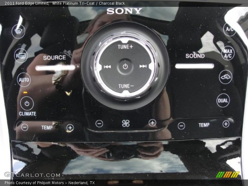 White Platinum Tri-Coat / Charcoal Black 2011 Ford Edge Limited