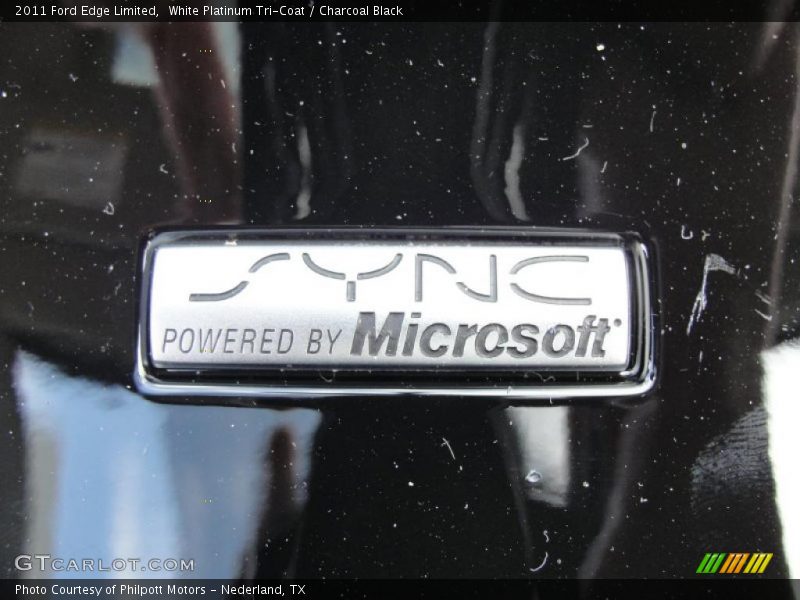 White Platinum Tri-Coat / Charcoal Black 2011 Ford Edge Limited
