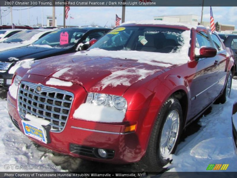 Inferno Red Crystal Pearlcoat / Dark Khaki/Light Graystone 2007 Chrysler 300 Touring
