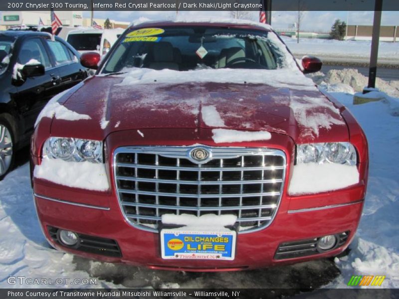 Inferno Red Crystal Pearlcoat / Dark Khaki/Light Graystone 2007 Chrysler 300 Touring