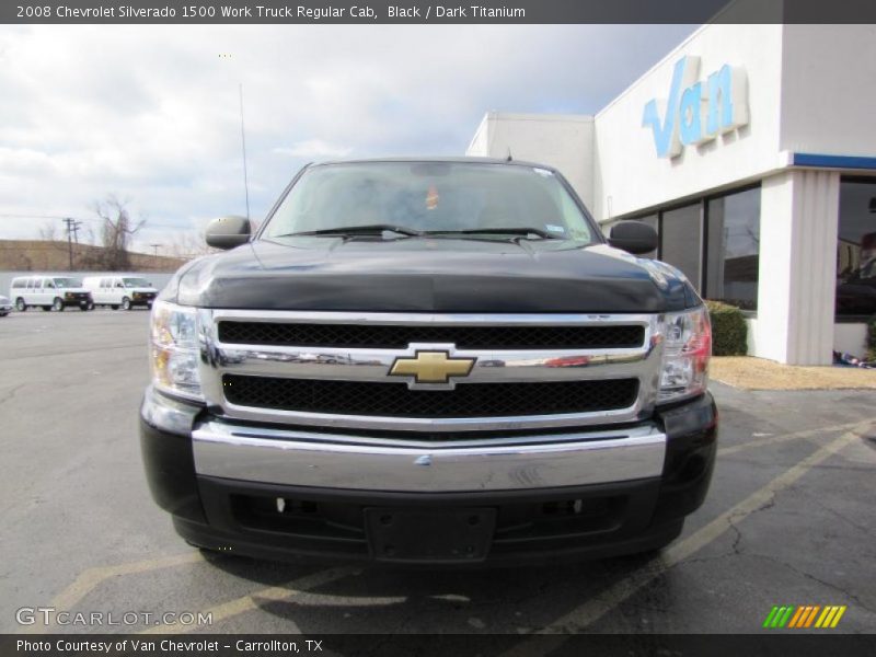 Black / Dark Titanium 2008 Chevrolet Silverado 1500 Work Truck Regular Cab