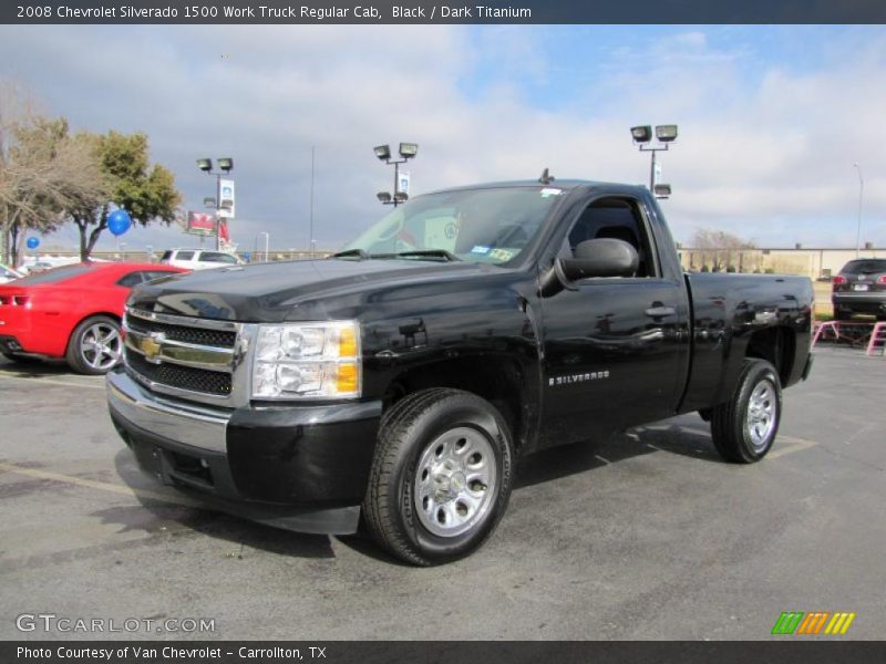 Black / Dark Titanium 2008 Chevrolet Silverado 1500 Work Truck Regular Cab