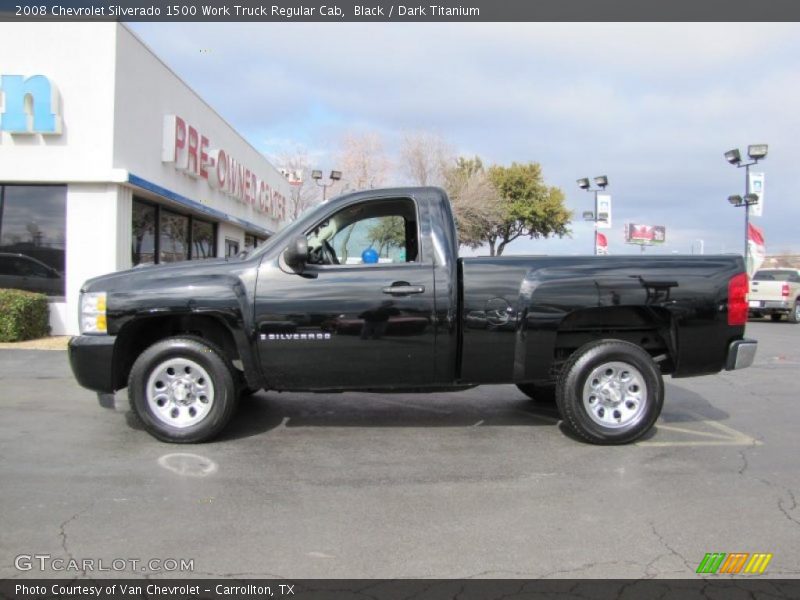 Black / Dark Titanium 2008 Chevrolet Silverado 1500 Work Truck Regular Cab