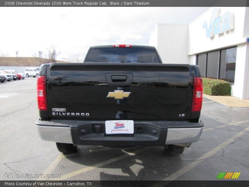 Black / Dark Titanium 2008 Chevrolet Silverado 1500 Work Truck Regular Cab