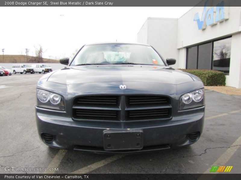 Steel Blue Metallic / Dark Slate Gray 2008 Dodge Charger SE
