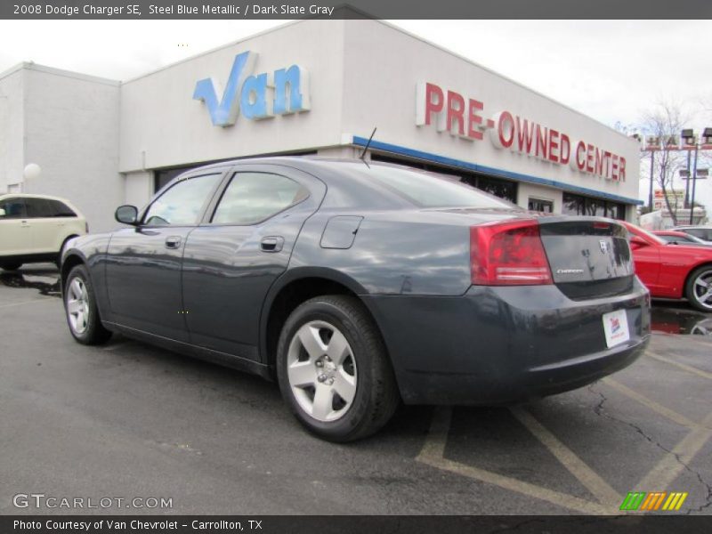 Steel Blue Metallic / Dark Slate Gray 2008 Dodge Charger SE