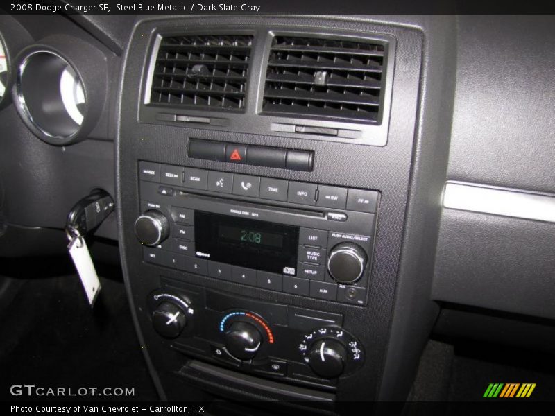 Steel Blue Metallic / Dark Slate Gray 2008 Dodge Charger SE