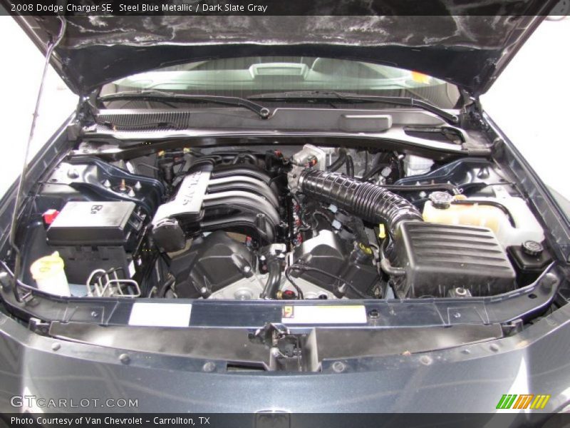 Steel Blue Metallic / Dark Slate Gray 2008 Dodge Charger SE
