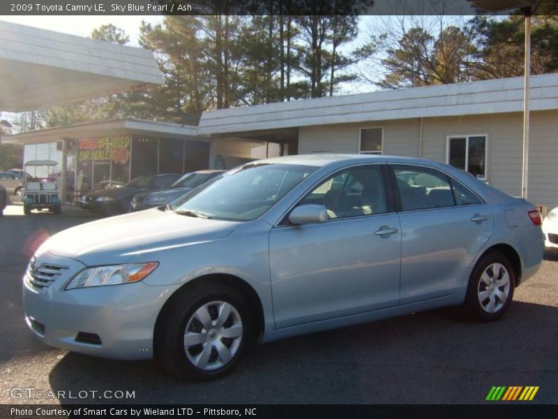 Sky Blue Pearl / Ash 2009 Toyota Camry LE