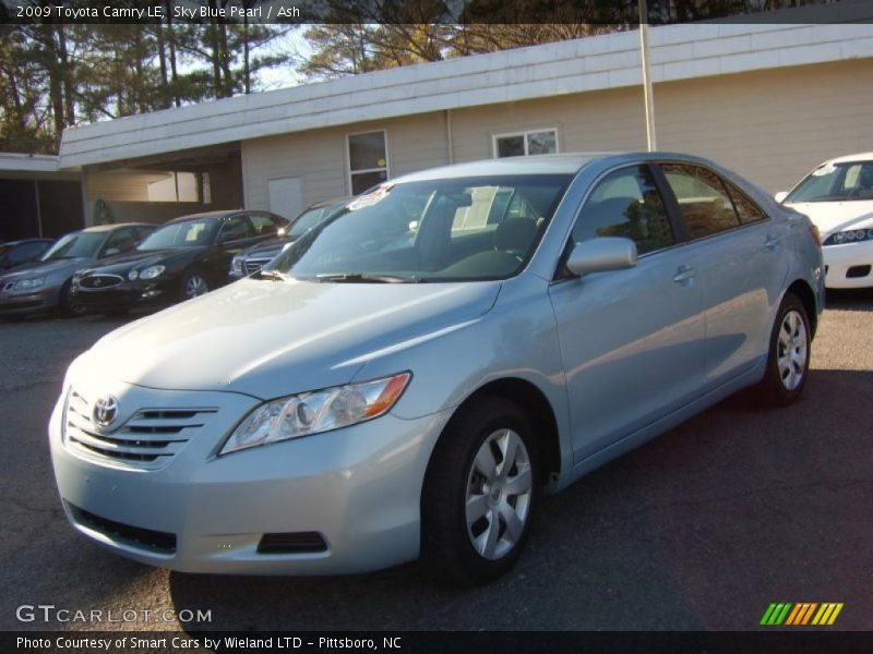 Sky Blue Pearl / Ash 2009 Toyota Camry LE