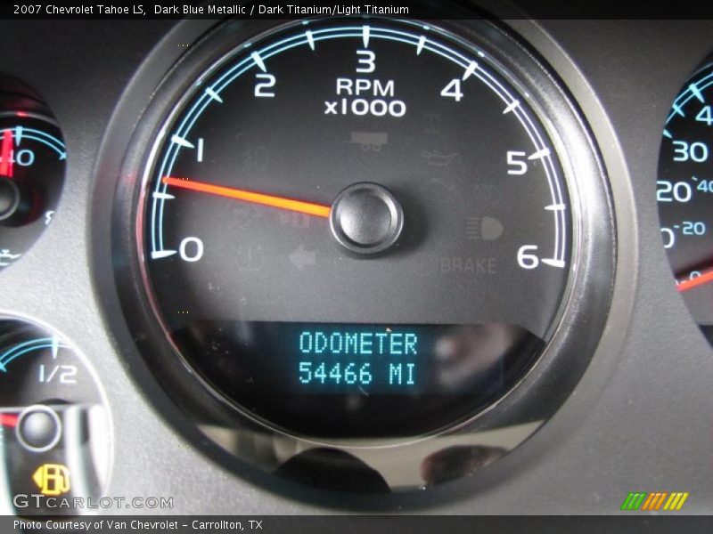 Dark Blue Metallic / Dark Titanium/Light Titanium 2007 Chevrolet Tahoe LS