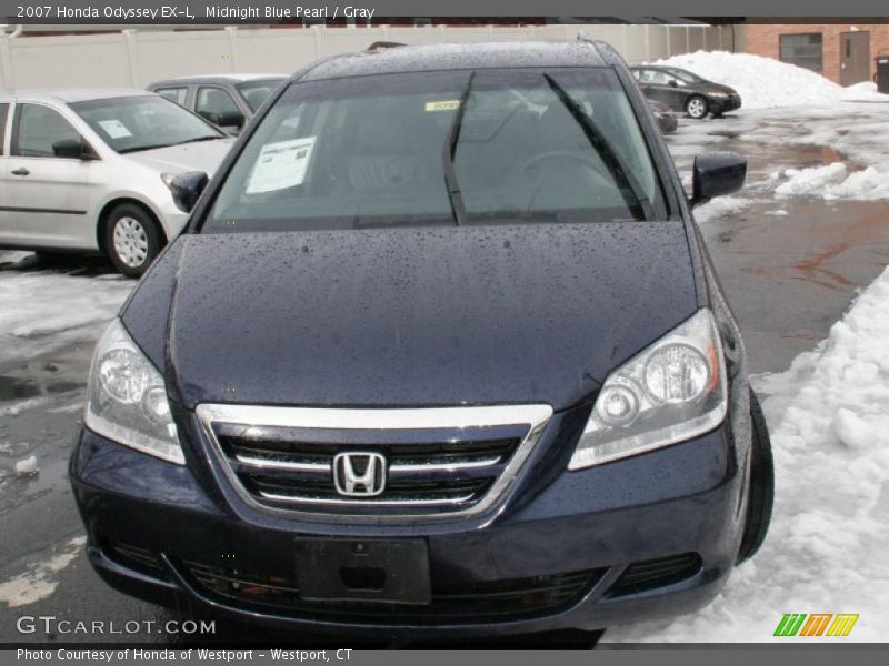 Midnight Blue Pearl / Gray 2007 Honda Odyssey EX-L