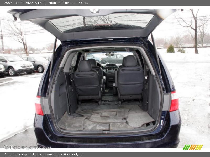 Midnight Blue Pearl / Gray 2007 Honda Odyssey EX-L