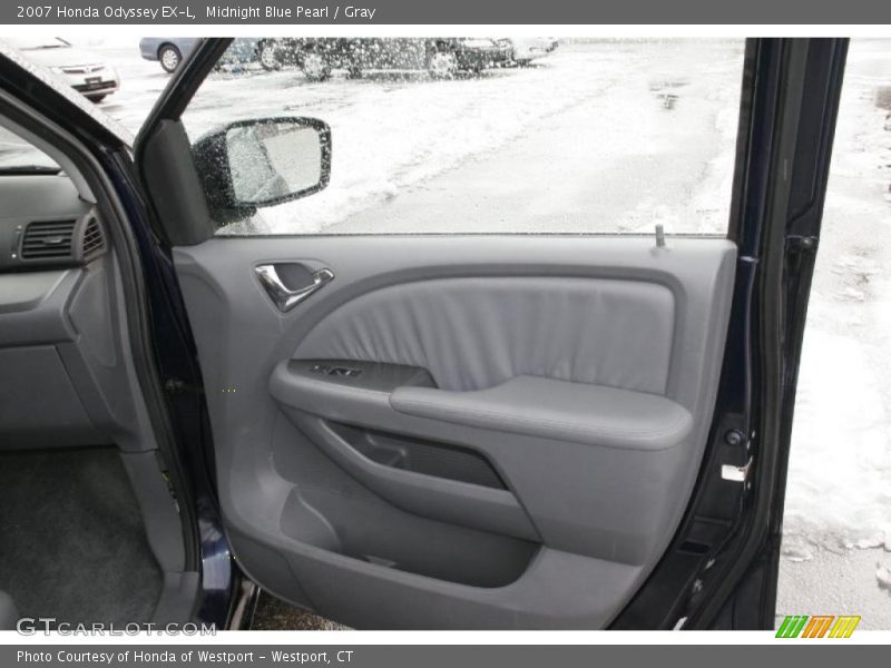 Midnight Blue Pearl / Gray 2007 Honda Odyssey EX-L