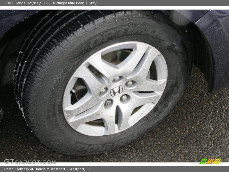 Midnight Blue Pearl / Gray 2007 Honda Odyssey EX-L