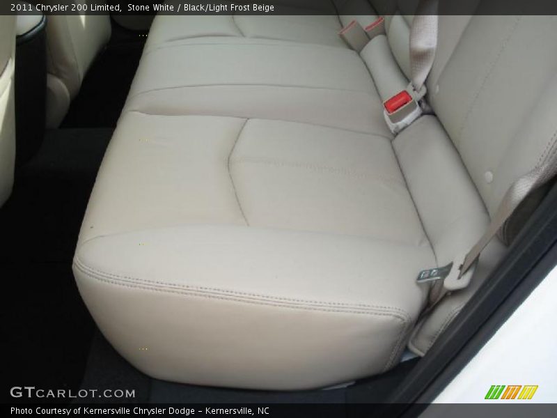 Stone White / Black/Light Frost Beige 2011 Chrysler 200 Limited