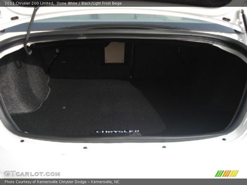 Stone White / Black/Light Frost Beige 2011 Chrysler 200 Limited