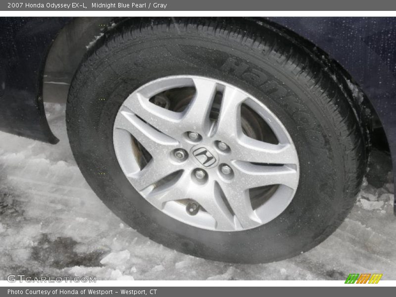 Midnight Blue Pearl / Gray 2007 Honda Odyssey EX-L