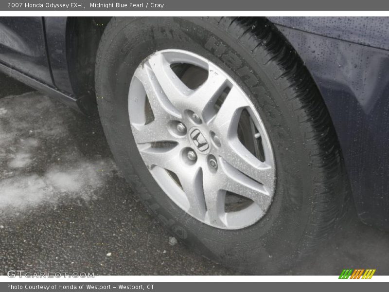 Midnight Blue Pearl / Gray 2007 Honda Odyssey EX-L