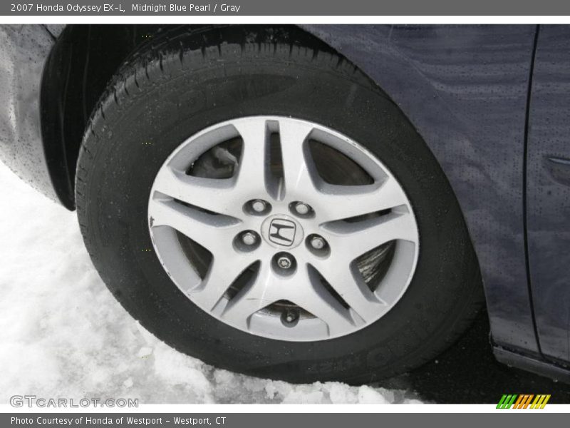 Midnight Blue Pearl / Gray 2007 Honda Odyssey EX-L