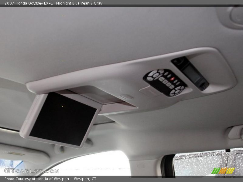 Midnight Blue Pearl / Gray 2007 Honda Odyssey EX-L