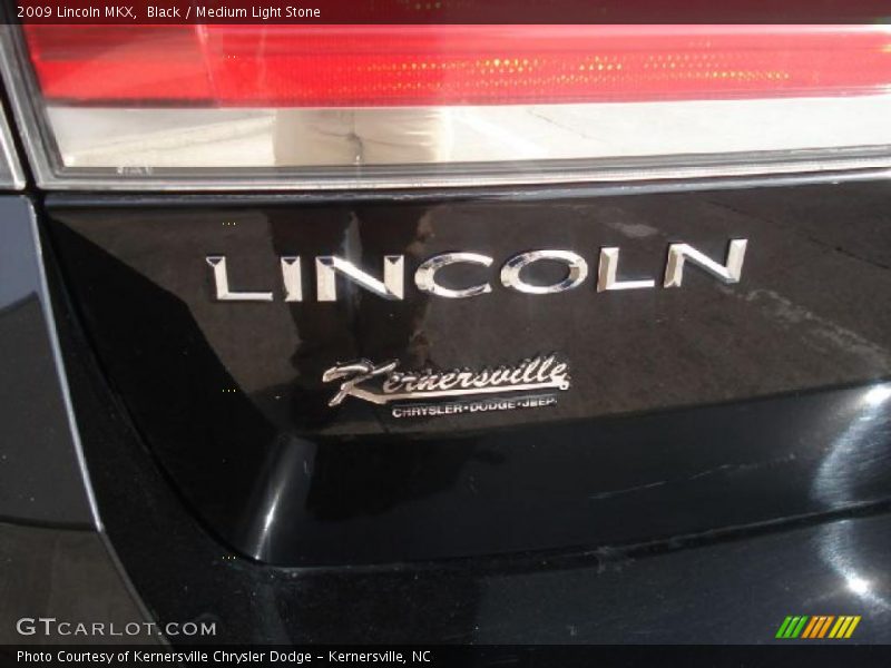 Black / Medium Light Stone 2009 Lincoln MKX