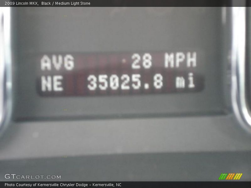Black / Medium Light Stone 2009 Lincoln MKX
