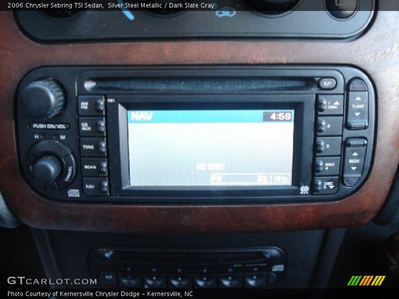 Silver Steel Metallic / Dark Slate Gray 2006 Chrysler Sebring TSI Sedan
