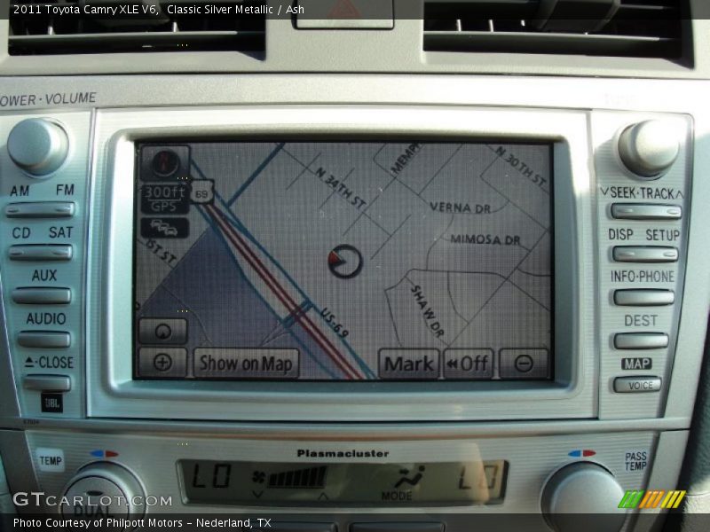 Navigation of 2011 Camry XLE V6