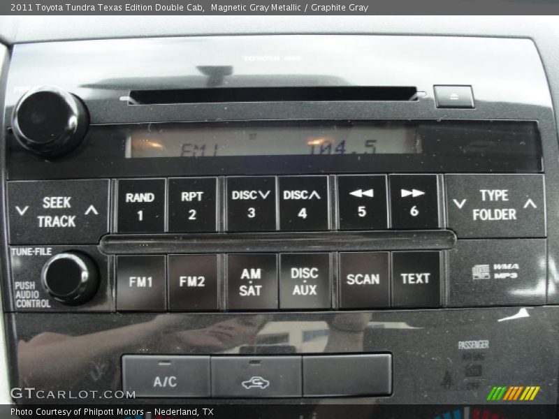 Magnetic Gray Metallic / Graphite Gray 2011 Toyota Tundra Texas Edition Double Cab