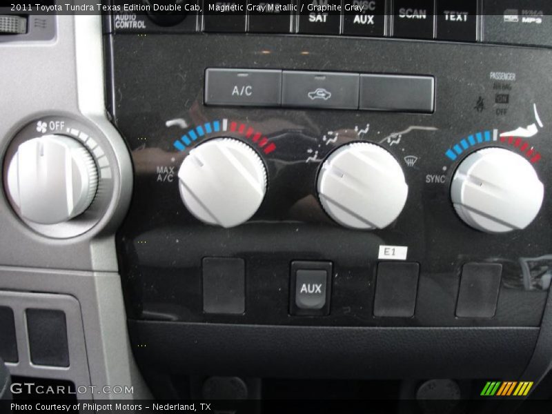 Controls of 2011 Tundra Texas Edition Double Cab