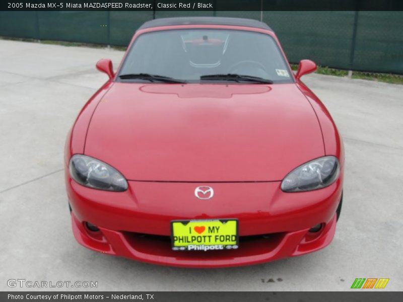 Classic Red / Black 2005 Mazda MX-5 Miata MAZDASPEED Roadster