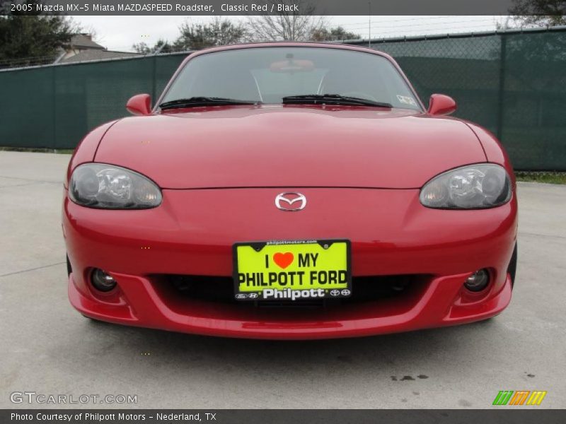 Classic Red / Black 2005 Mazda MX-5 Miata MAZDASPEED Roadster