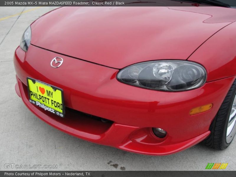 Classic Red / Black 2005 Mazda MX-5 Miata MAZDASPEED Roadster